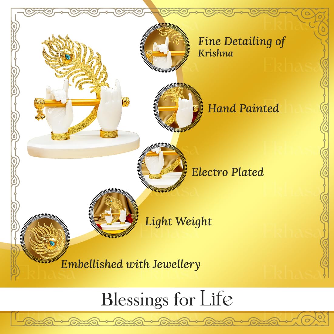 Lord Krishna Hands with Flute - Image 2