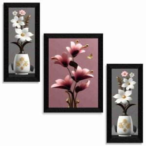flower pot wall painting